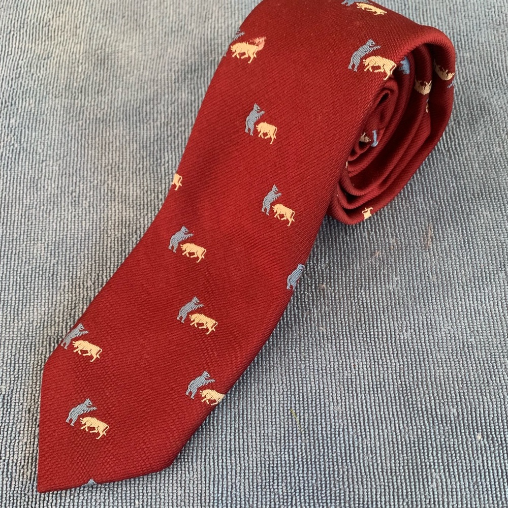 Red Tie With Animals!